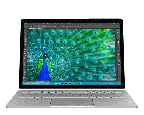 Image of a surface book laptop rental
